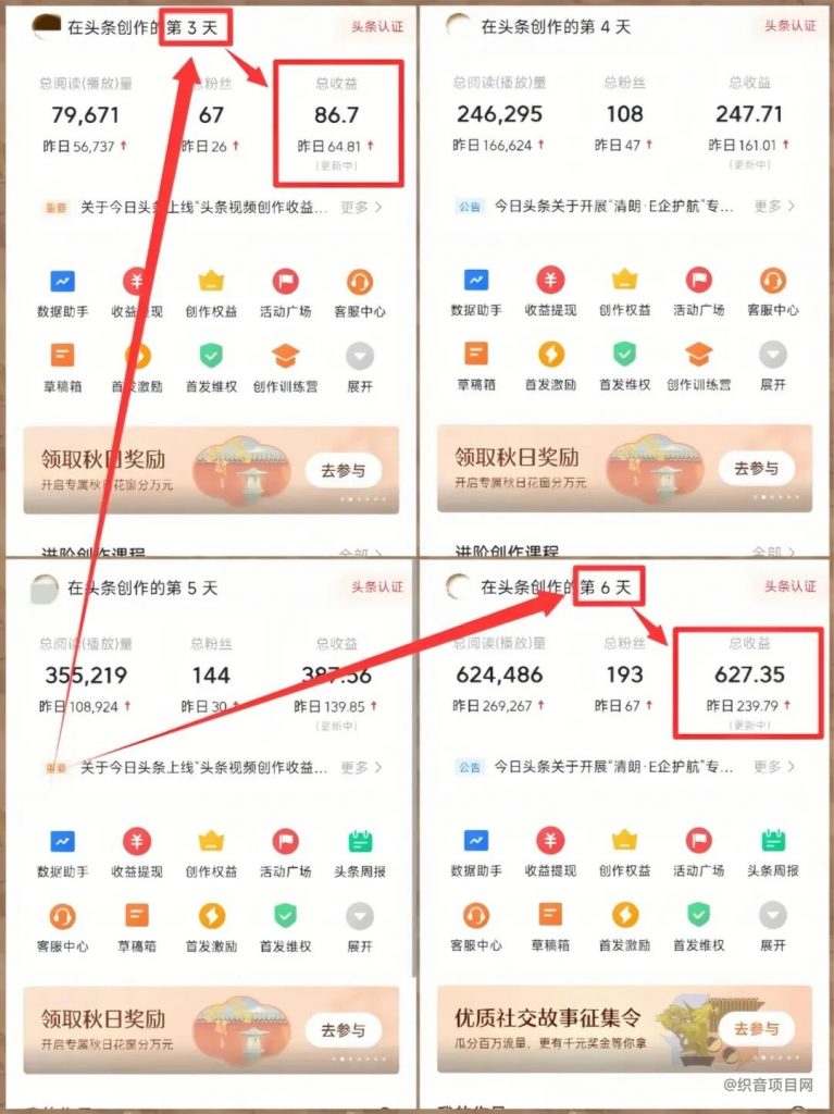 图片[1]-今日头条最新野路子玩法，用这方法，一天收入230+（附详细教程）-织音项目网